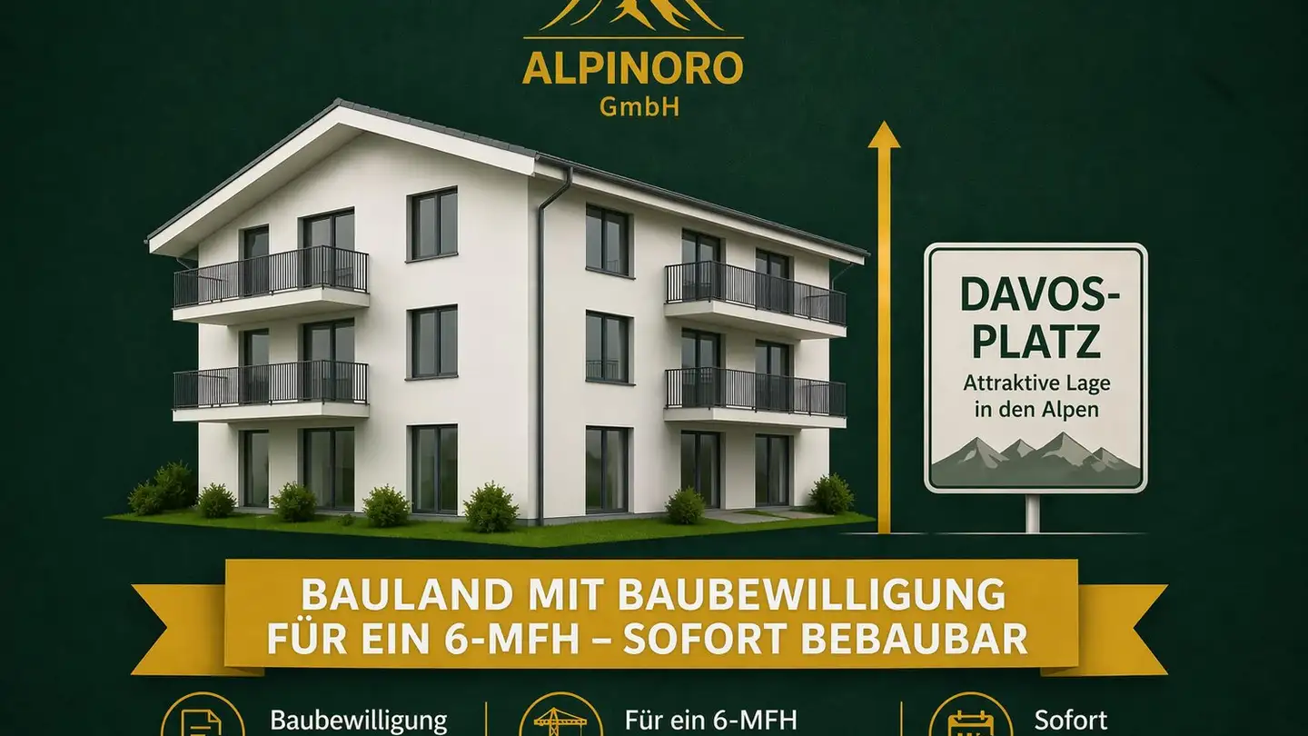 Constructible plot for sale - 7270 Davos Platz