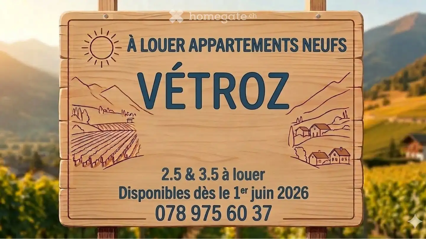 Appartement à louer - 1963 Vétroz