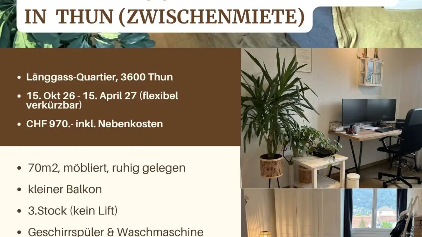 Appartamento in affitto - Länggasse, 3600 Thun