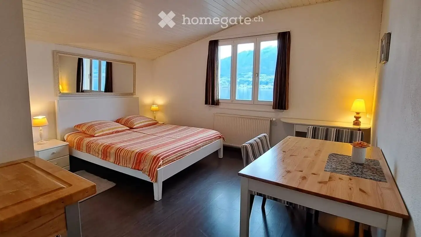 Stanza singola in affitto - Via Cantonale, 6574 Vira (Gambarogno)