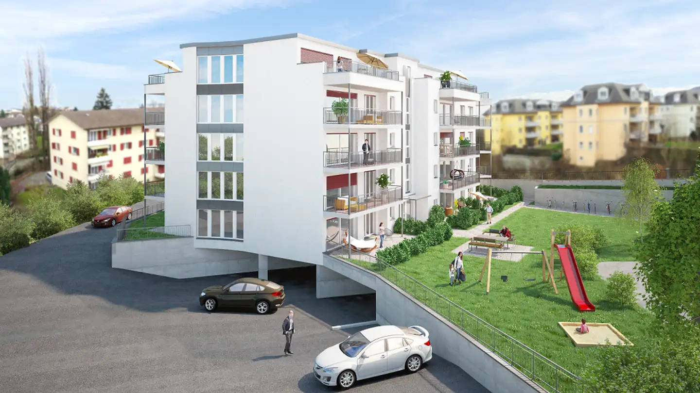 Tiefgaragenstellplatz mieten - Lindenweg 3, 9403 Goldach