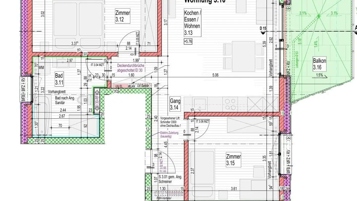 Apartment for rent - Wilstrasse 47, 6370 Oberdorf NW - Photo 2