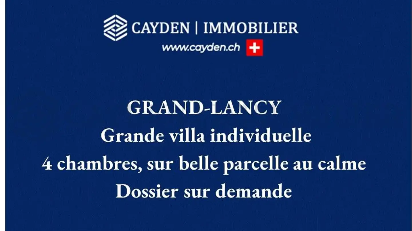 Single house for sale - Route Du Grand-Lancy, 1212 Grand-Lancy