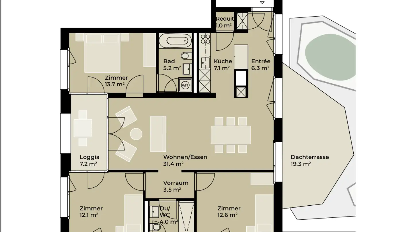 Chambre à louer - 8048 Zürich - Photo 4