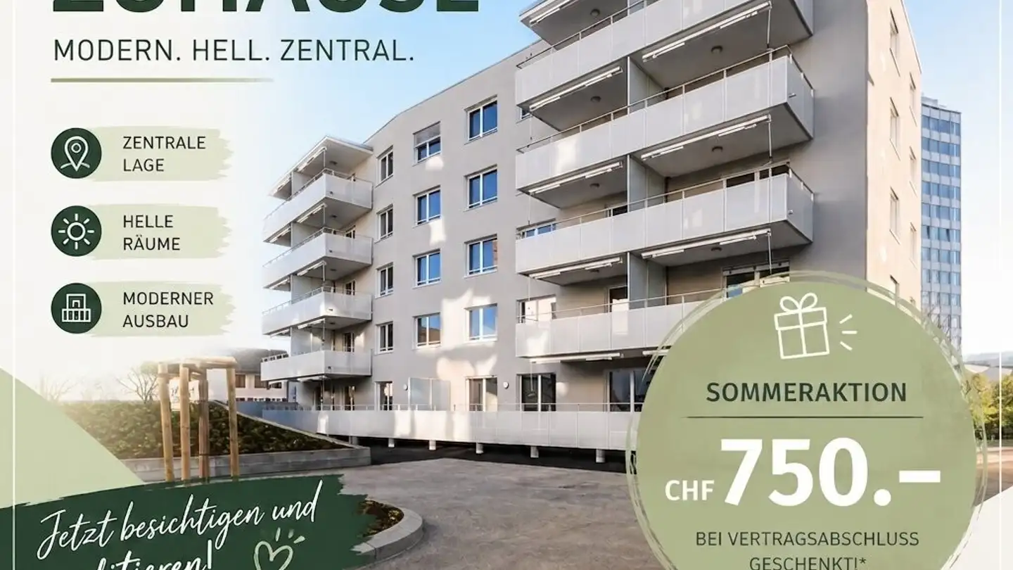 Appartamento in affitto - Sagiweg 12, 5737 Menziken