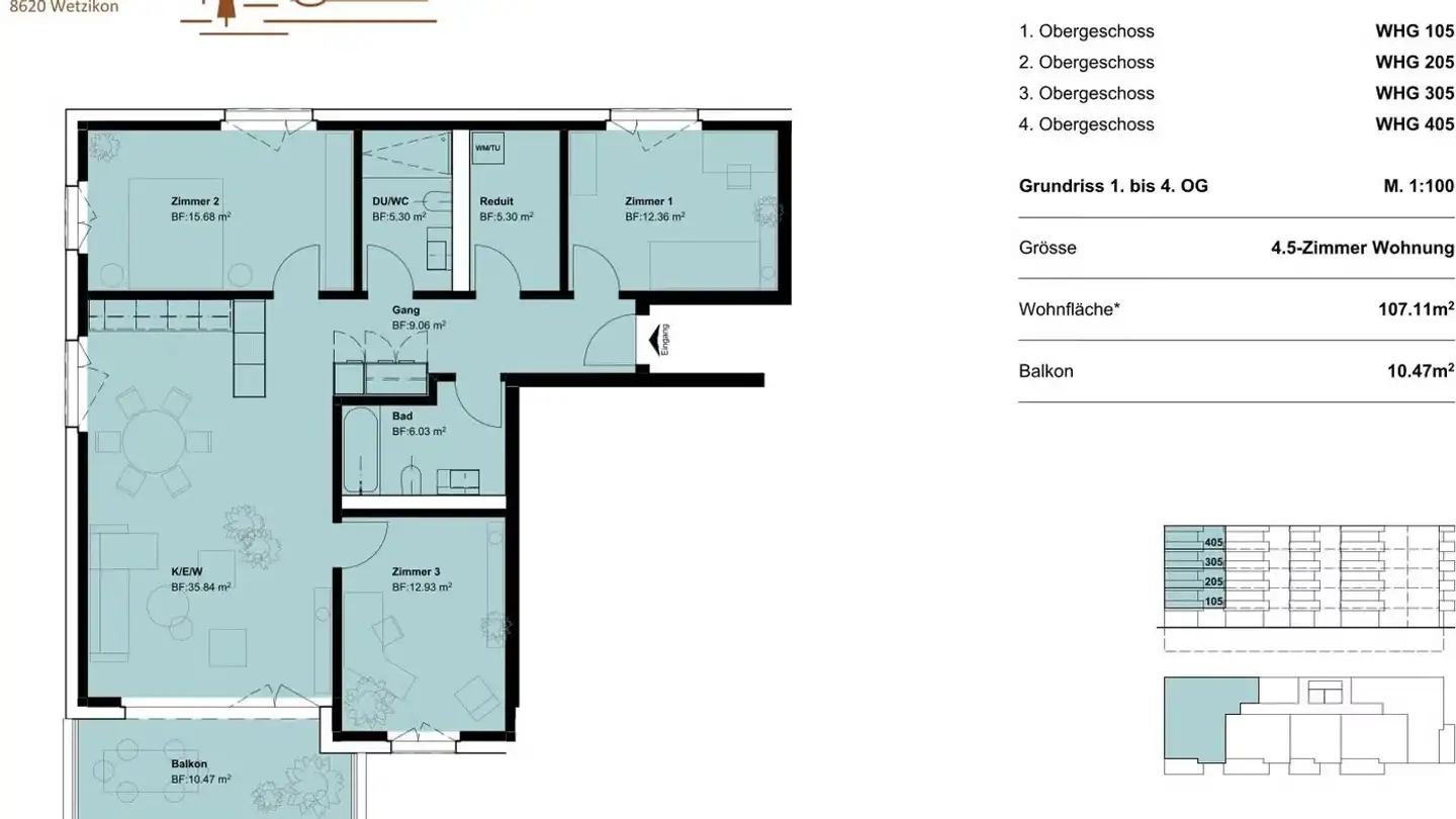 Appartamento in affitto - Bachtelstrasse 32, 8620 Wetzikon ZH - Foto 3