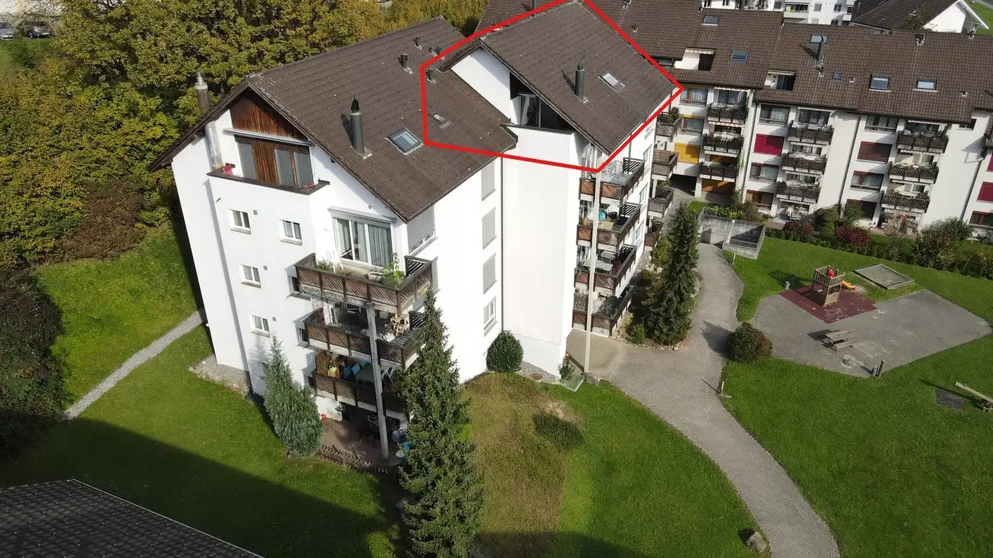 Dachgeschosswohnung mieten - Moosstrasse 17, 6033 Buchrain