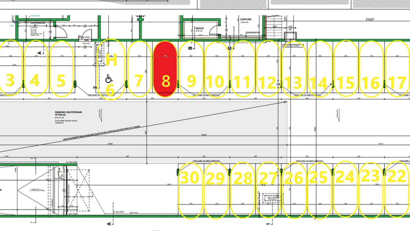 Underground parking space for rent - Chemin Du Cardinal Journet 6, 1752 Villars-sur-Glâne - Photo 3