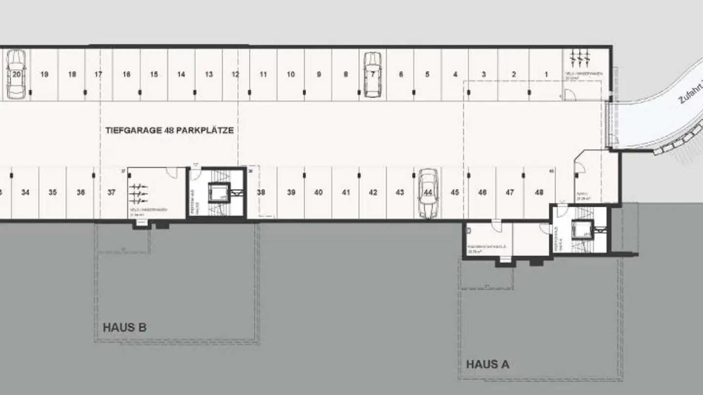 Parcheggio sotterraneo in affitto - Schützenstrasse 29, 9100 Herisau - Foto 3