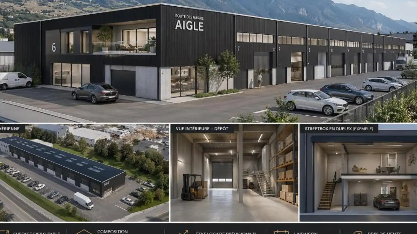 Immeuble industriel à vendre - 1860 Aigle