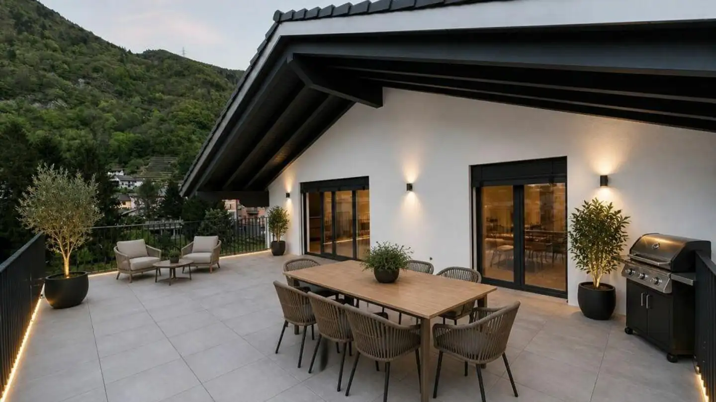 Penthouse for rent - Via Lotra 9, 6534 S. Vittore