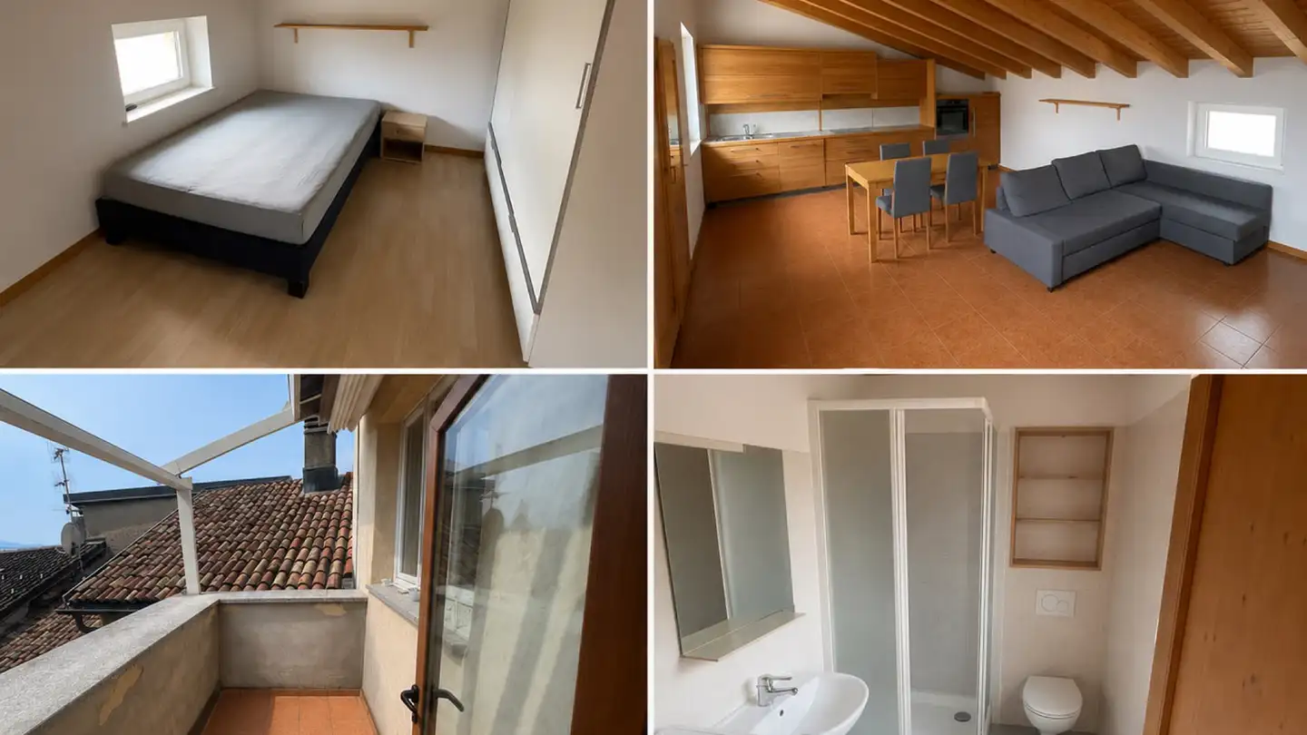 Appartement à louer - Piazza degli Emigranti, 6965 Cadro