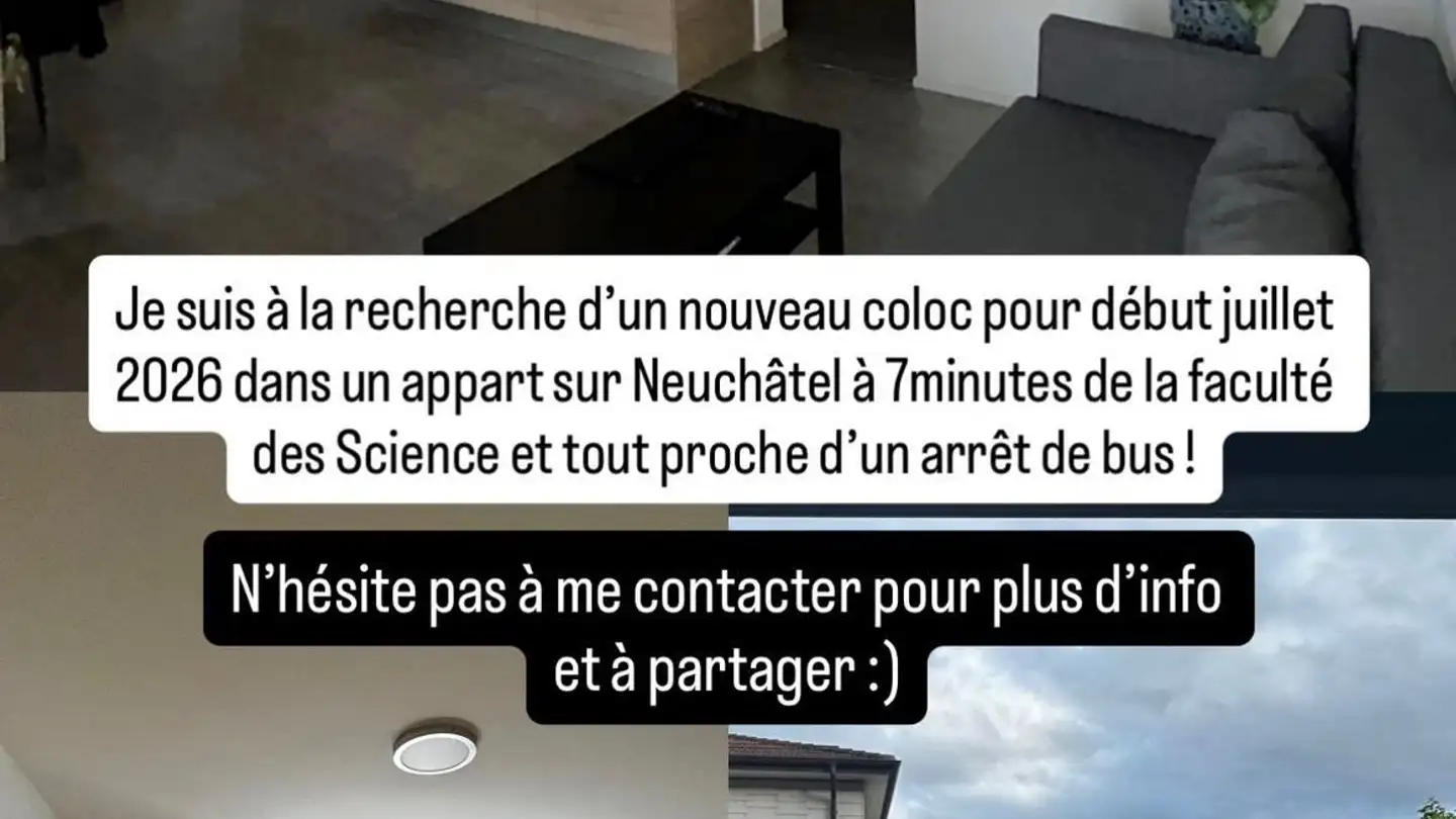 Chambre à louer - 2000 Neuchâtel