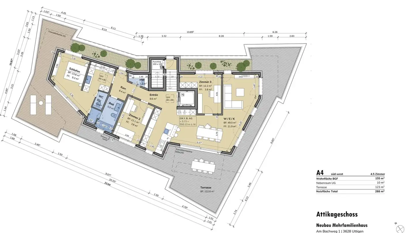 Attico in vendita - Am Bachweg 1, 3628 Uttigen - Foto 2