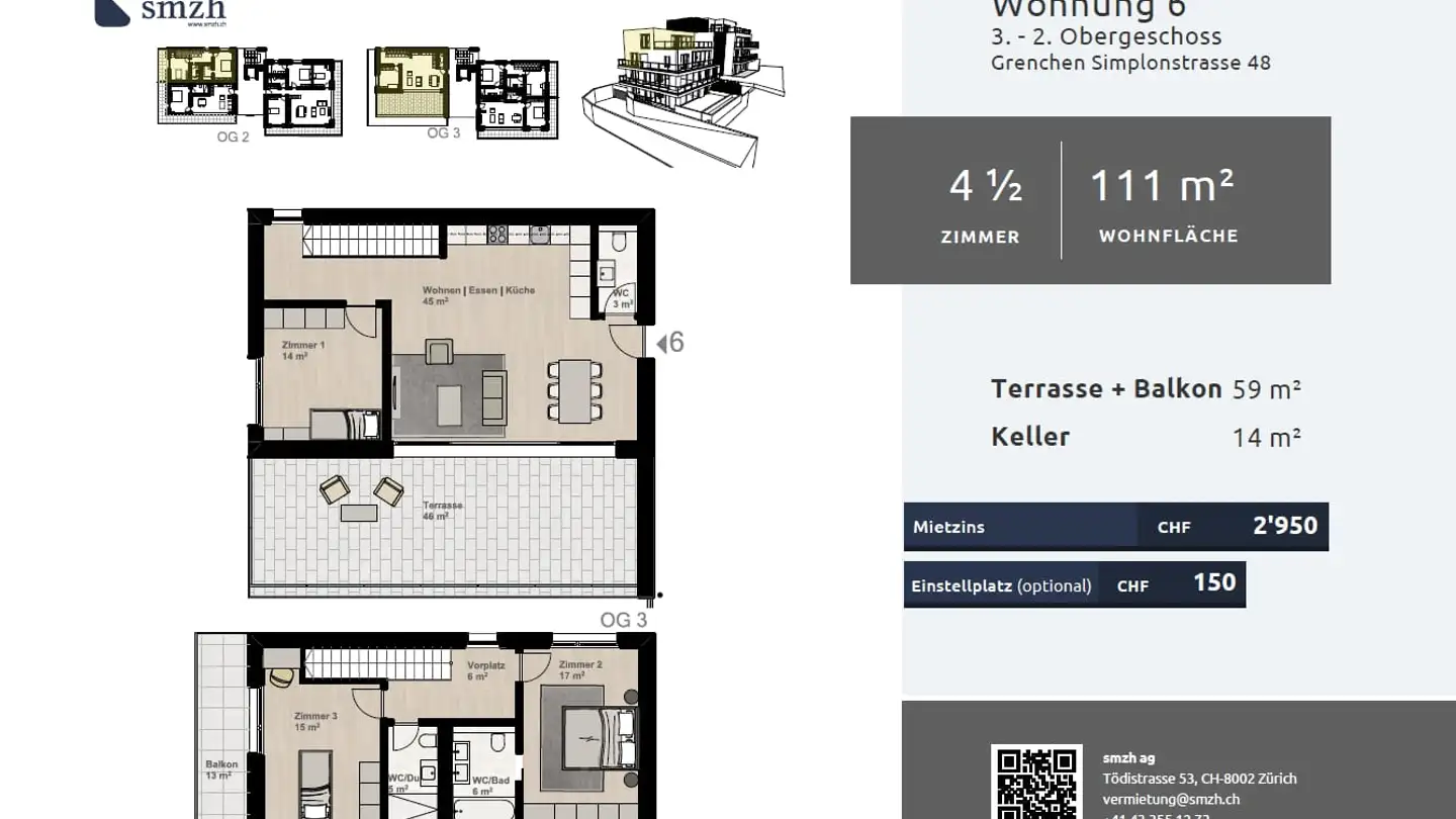Duplex in affitto - Simplonstrasse 48, 2540 Grenchen - Foto 2