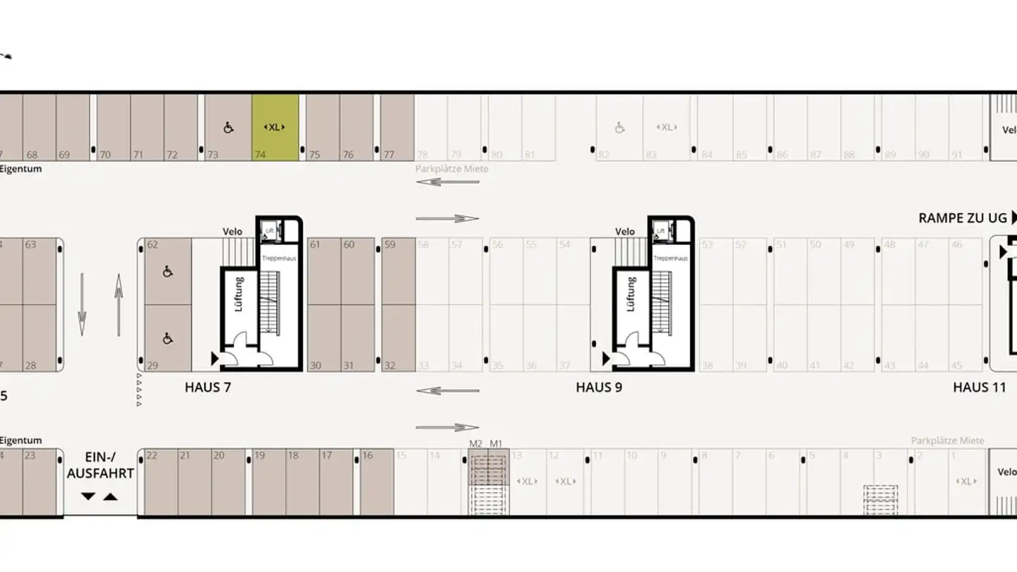 Tiefgaragenstellplatz kaufen - Webereistrasse 5, 8730 Uznach - Foto 3