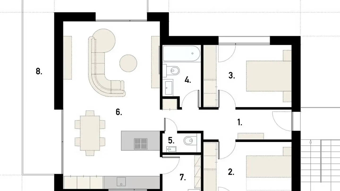 Wohnung mieten - Route de l'Eglise, 3968 Veyras - Foto 3