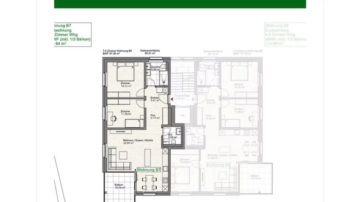 Wohnung mieten - Gliserallee, 3902 Glis - Foto 4