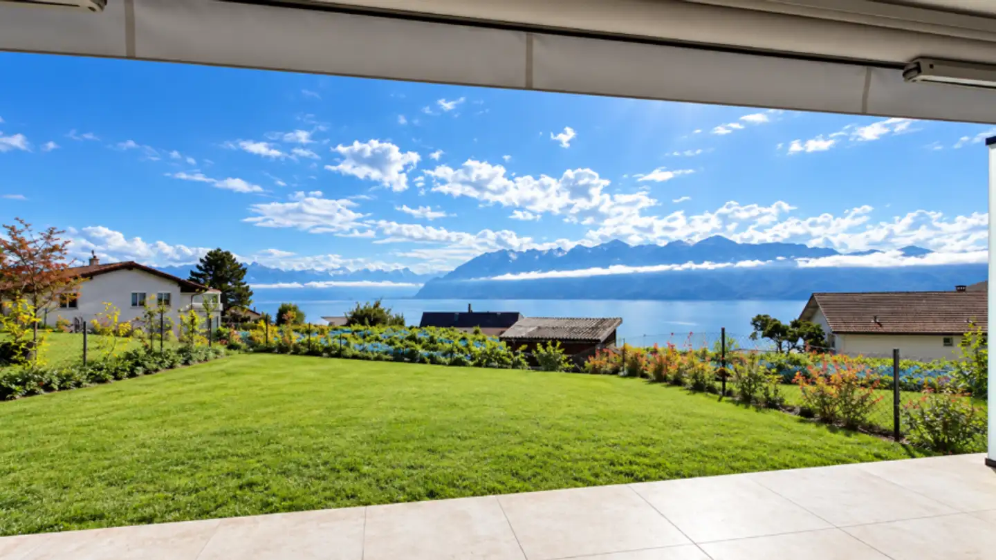 Terrassenwohnung mieten - Chemin de Prahis 30, 1091 Grandvaux