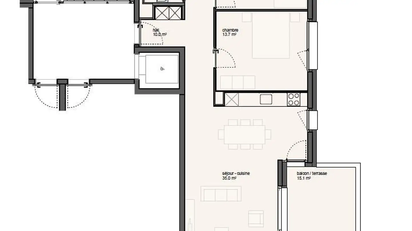 Wohnung mieten - Route Cantonale 111f, 1025 St-Sulpice VD - Foto 2