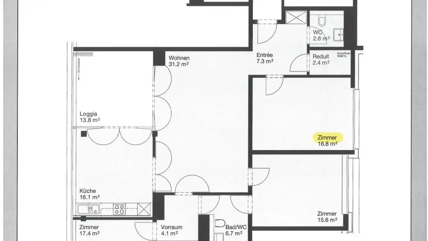 Chambre à louer - Flüelastrasse 25, 8047 Zürich - Photo 3