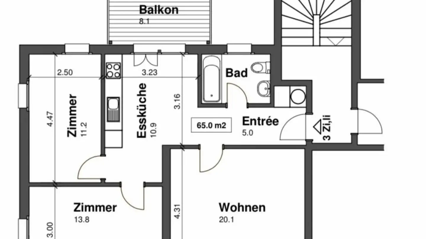 Appartement à louer - Wangentalstrasse 190, 3173 Oberwangen b. Bern