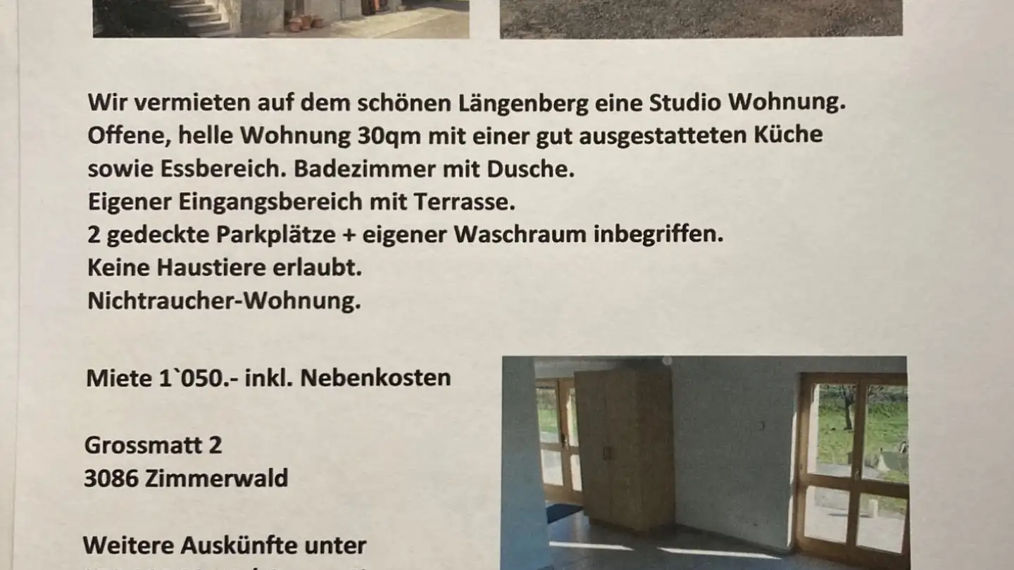 Appartement à louer - Grossmatt 2, 3086 Zimmerwald - Photo 3