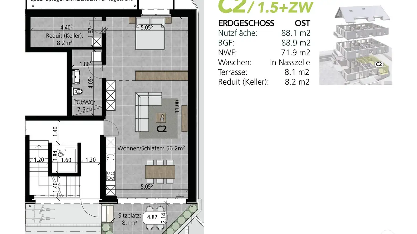 Appartement à louer - Rütihubelweg 4, 3634 Thierachern - Photo 2