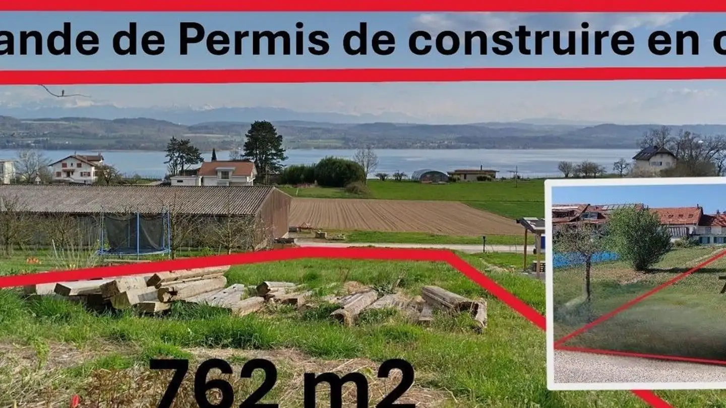 Constructible plot for sale - Route Du Quart-Dessus 24, 1789 Lugnorre