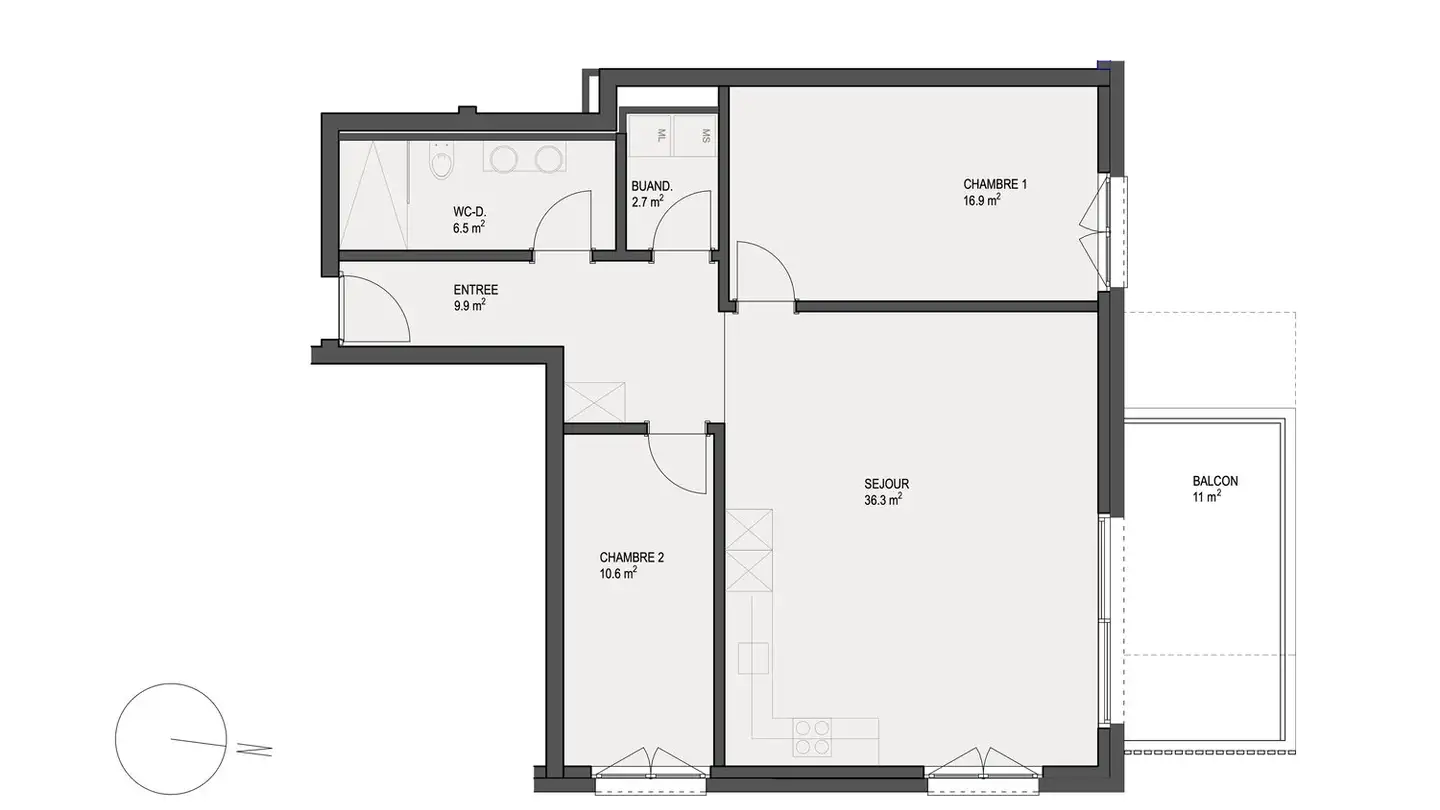 Appartamento in affitto - Rue Du 16 Mars 17, 2732 Reconvilier - Foto 4