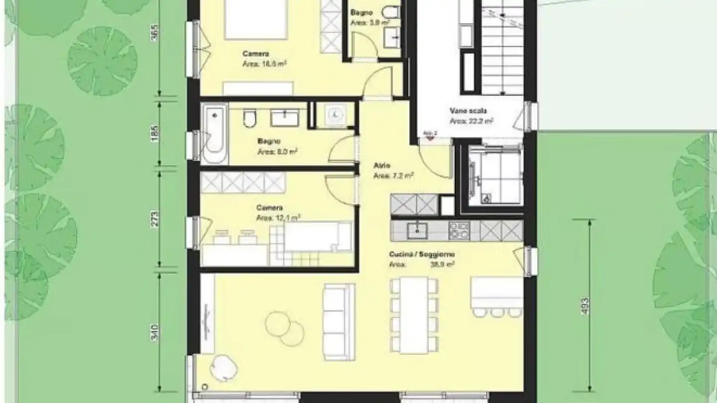 Appartement à louer - Via Ai Ronchi 5b, 6533 Lumino - Photo 4