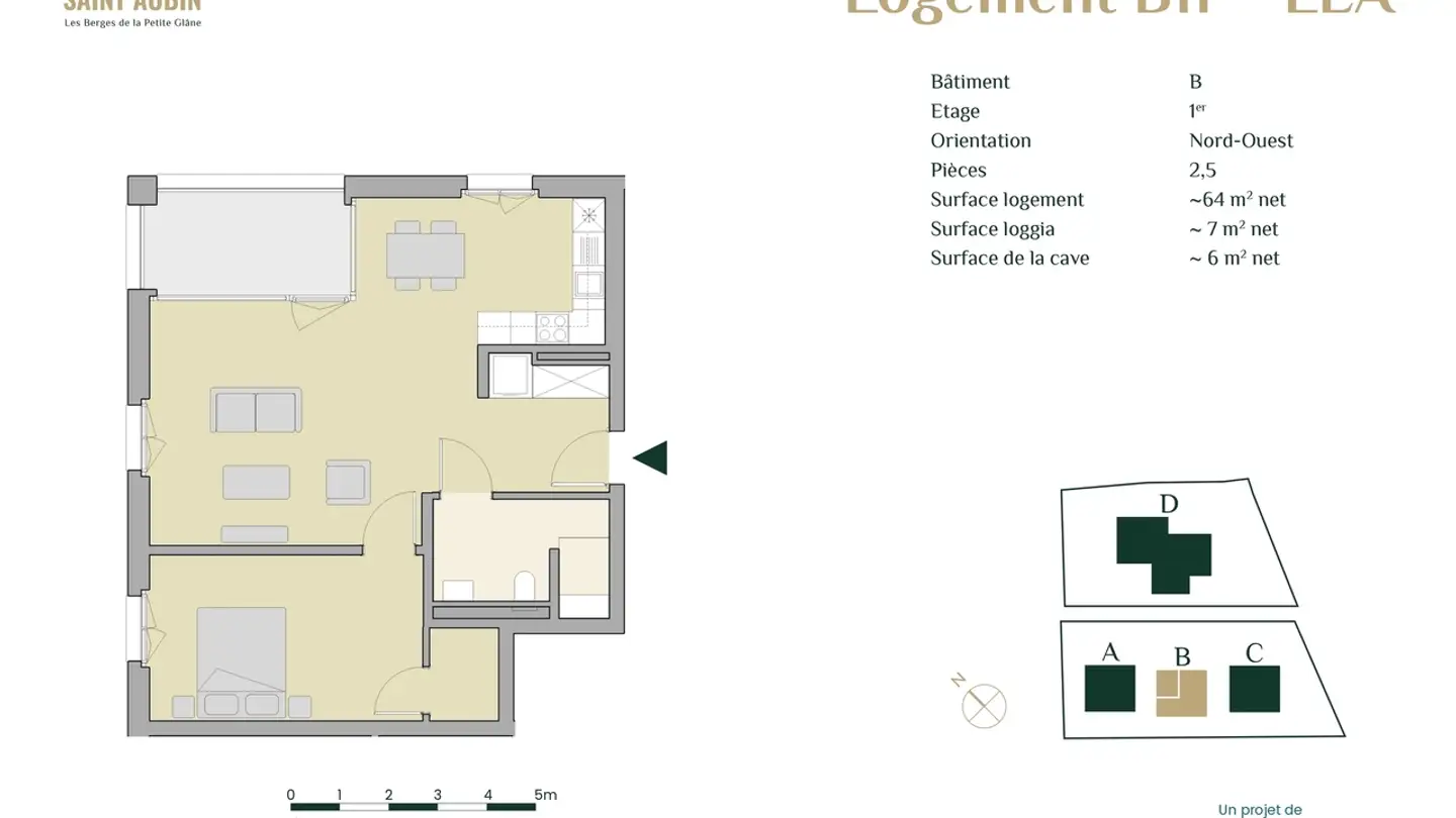 Appartamento in affitto - Impasse De La Fava 1, 1566 St-Aubin FR - Foto 4