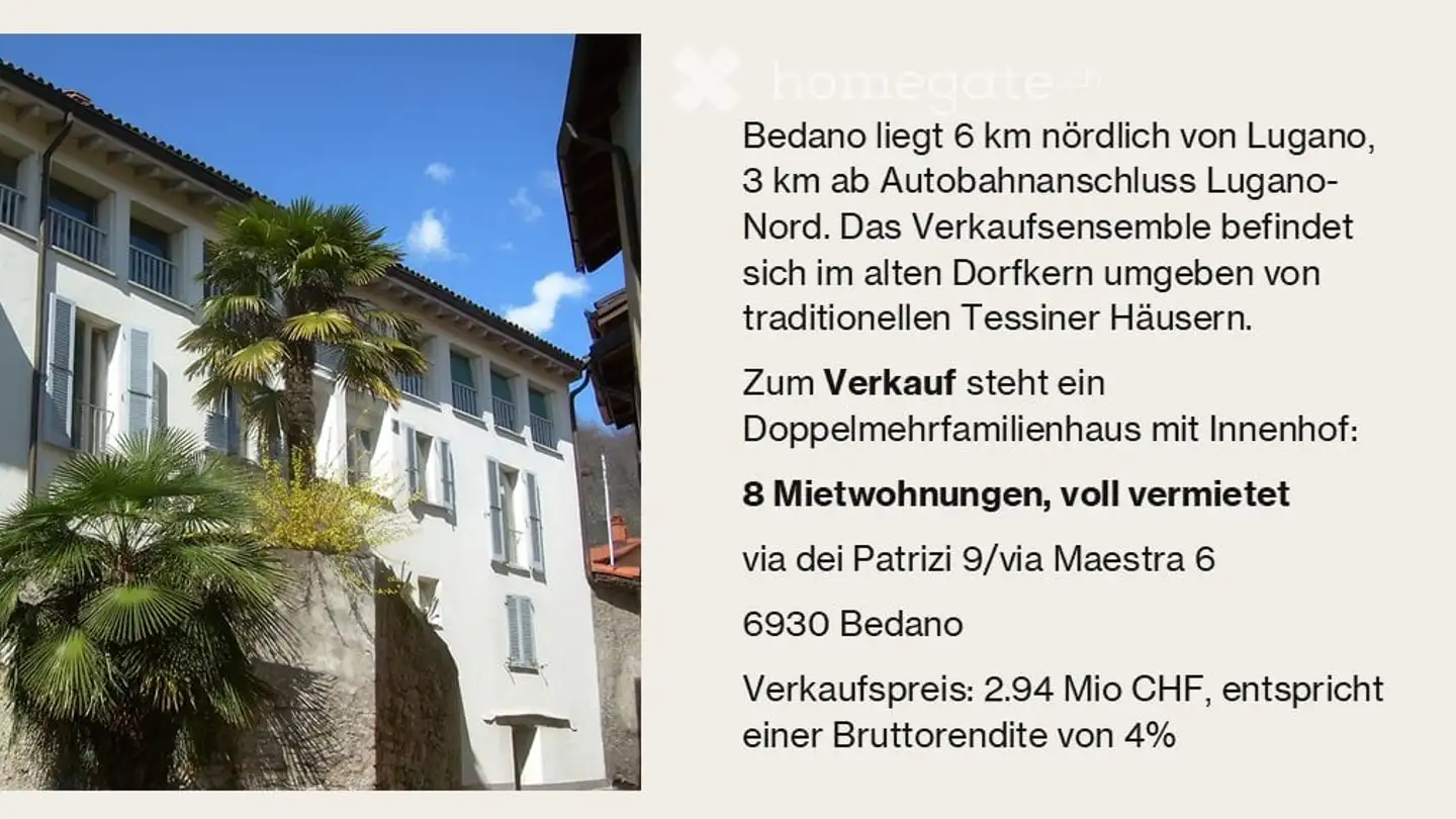 Casa singola in vendita - Via Dei Patrizi, 6930 Bedano