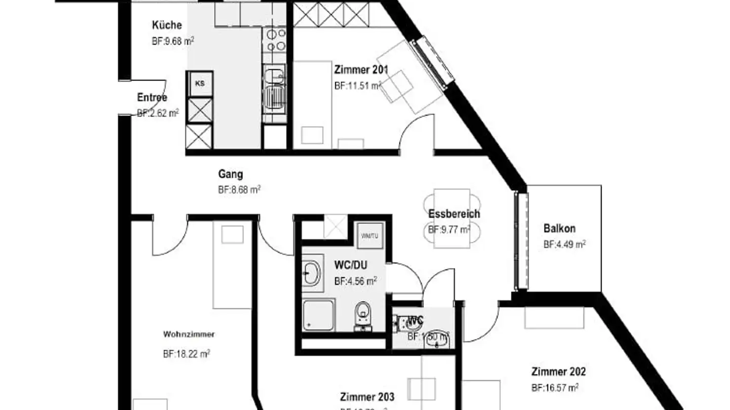 Zimmer mieten - Bachmattstrasse 3, 8910 Affoltern am Albis - Foto 4