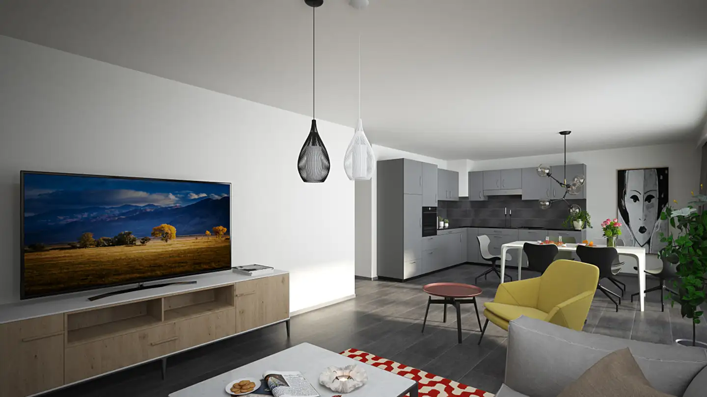 Wohnung mieten - Route De Fribourg 37, 1746 Prez-vers-Noréaz - Foto 2