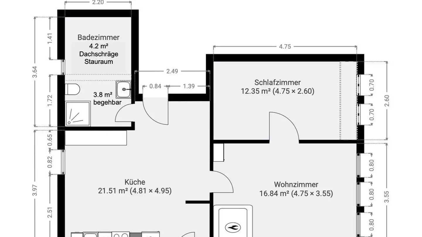 Attico in affitto - Bleichestrasse 8, 9050 Appenzell - Photo 2