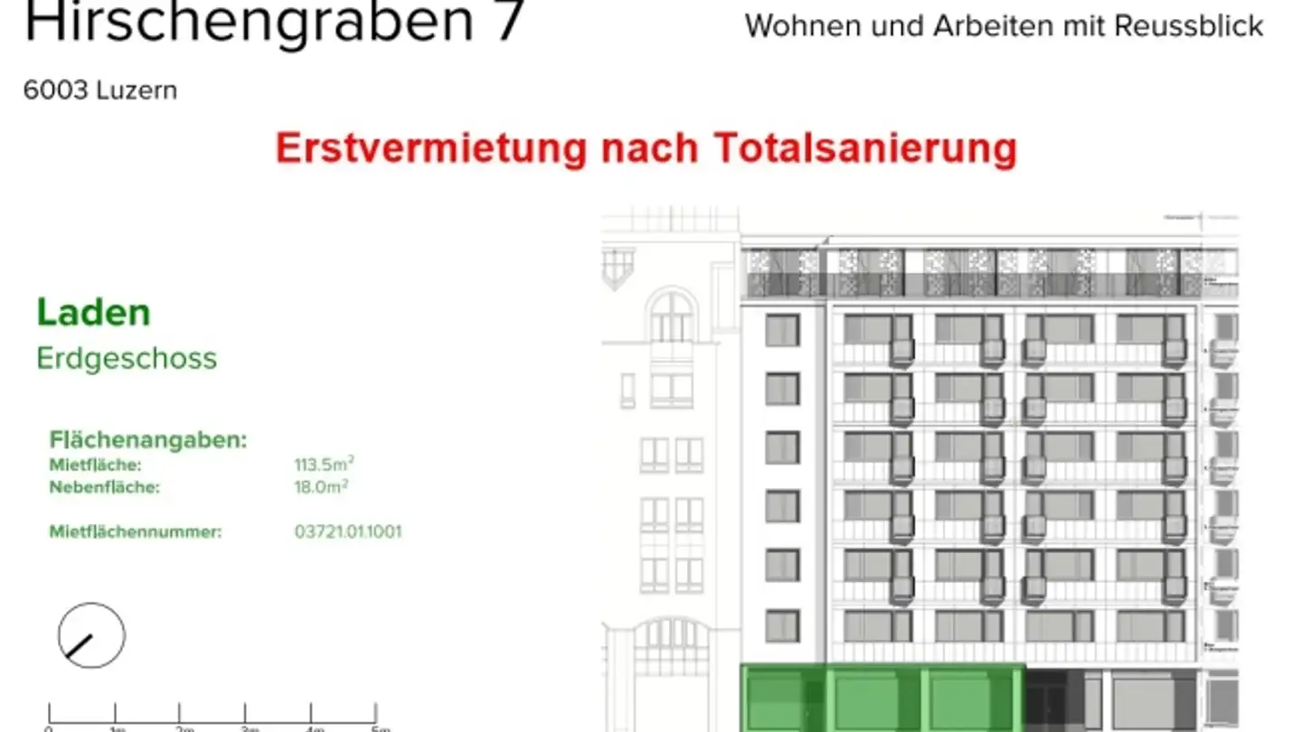 Shop for rent - Hirschengraben 7, 6003 Luzern