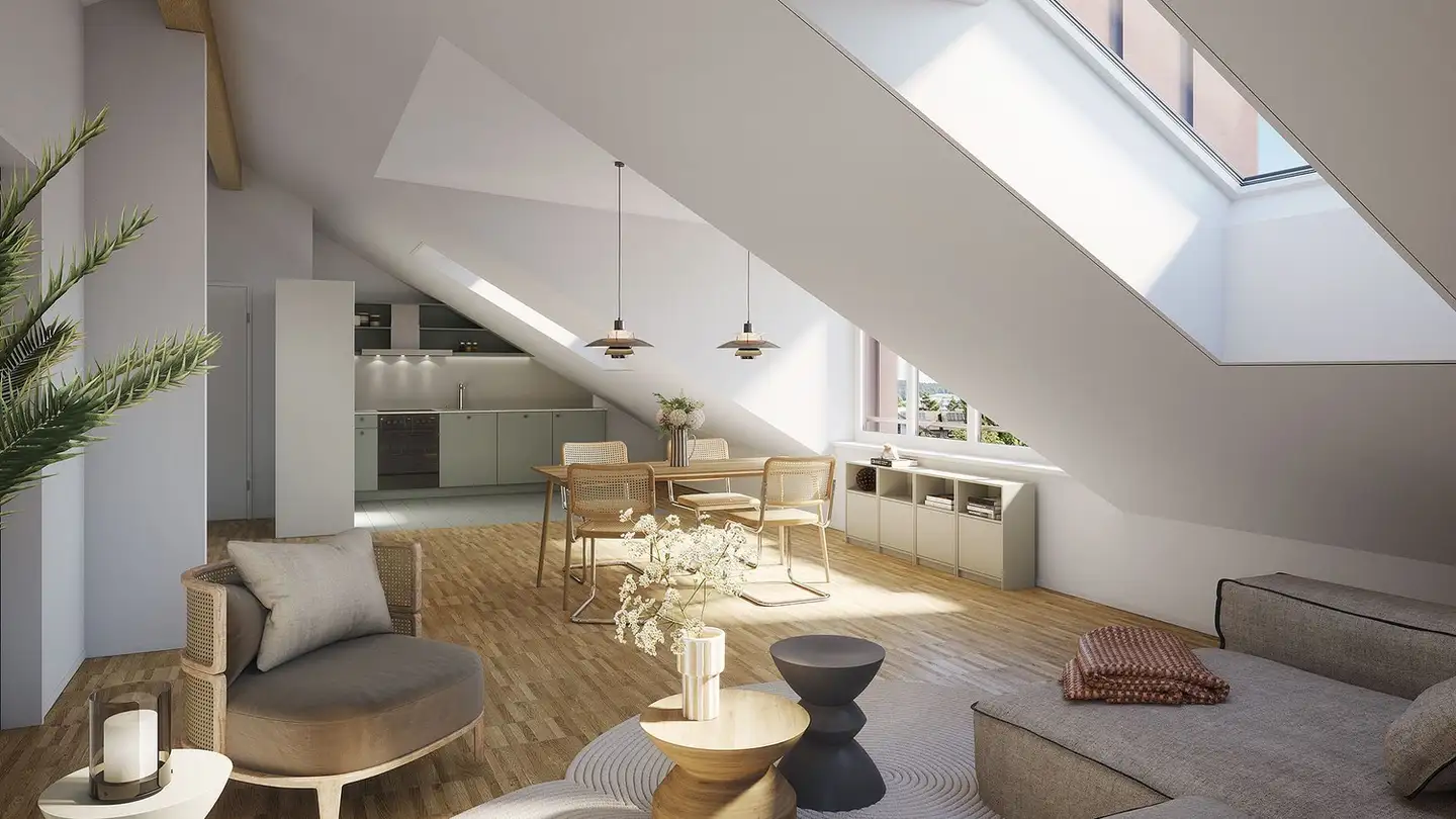 Dachgeschosswohnung mieten - Weberstrasse 100, 8400 Winterthur