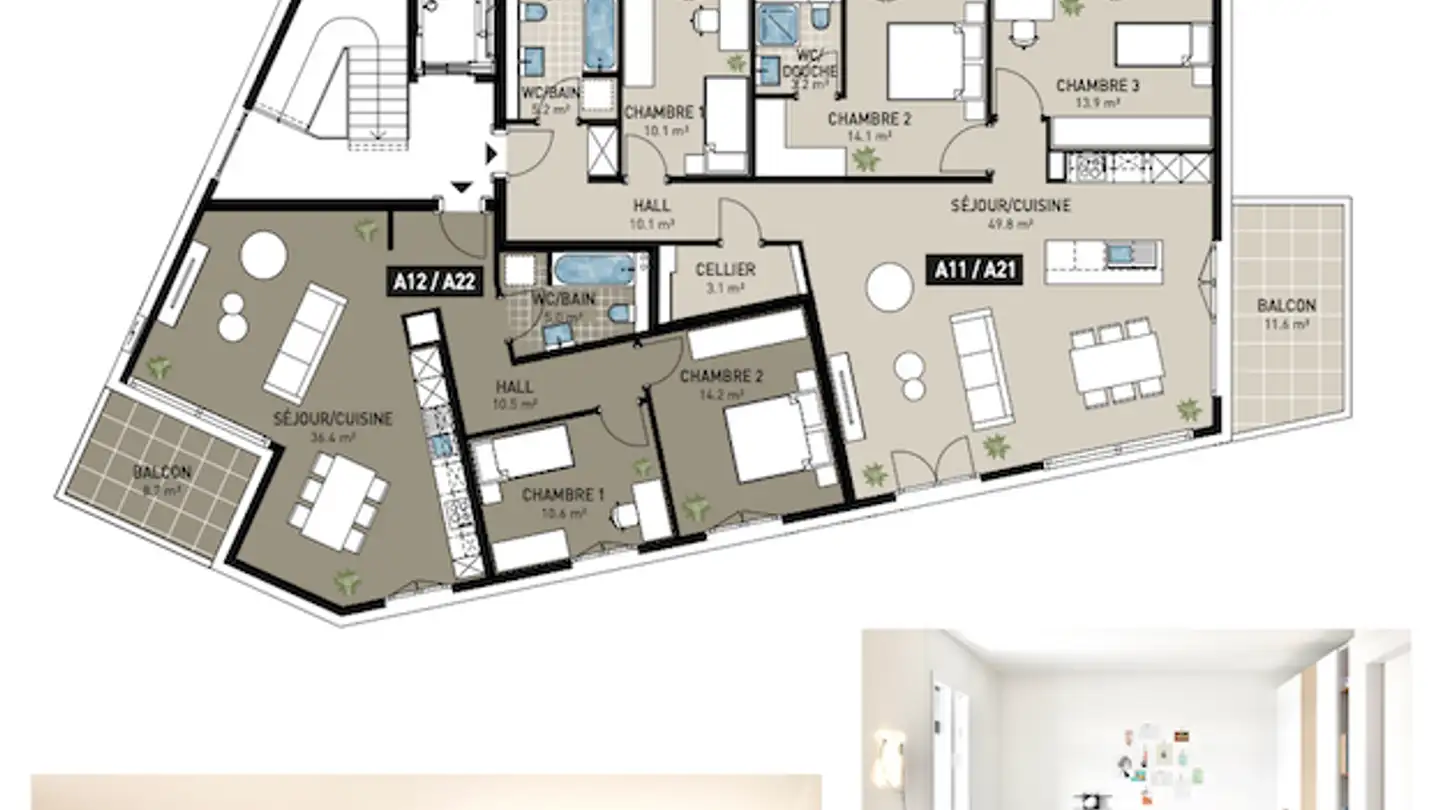 Appartamento a gradini in vendita - Grand-Rue, 1616 Attalens - Photo 4