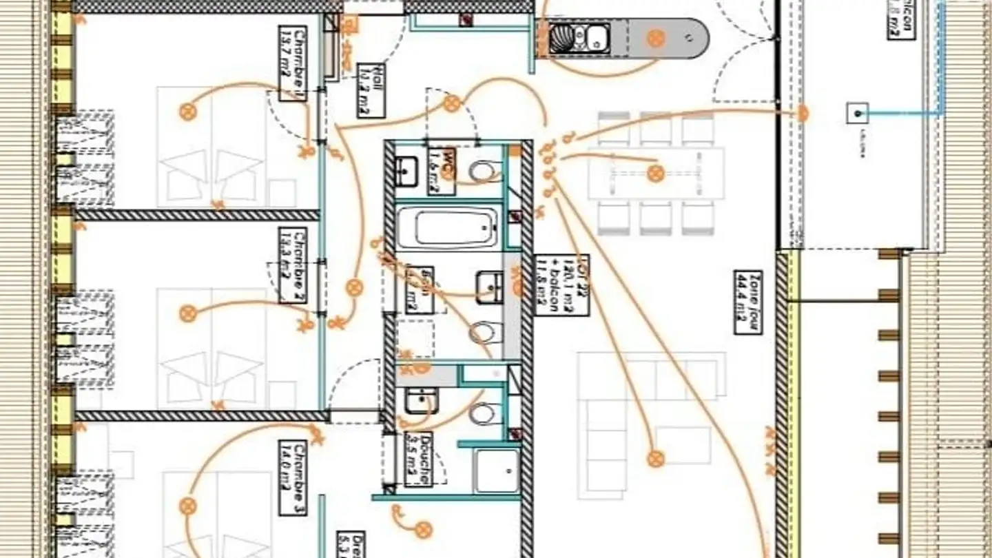 Wohnung mieten - Route De Donneloye 3, 1407 Bioley-Magnoux - Foto 3