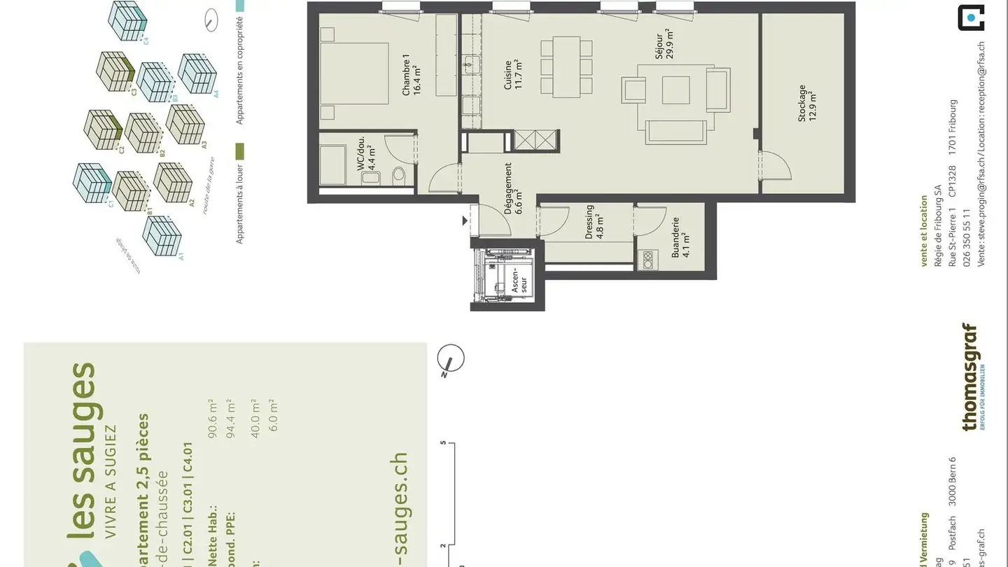 Apartment for rent - Impasse Des Alpes 9, 1786 Sugiez