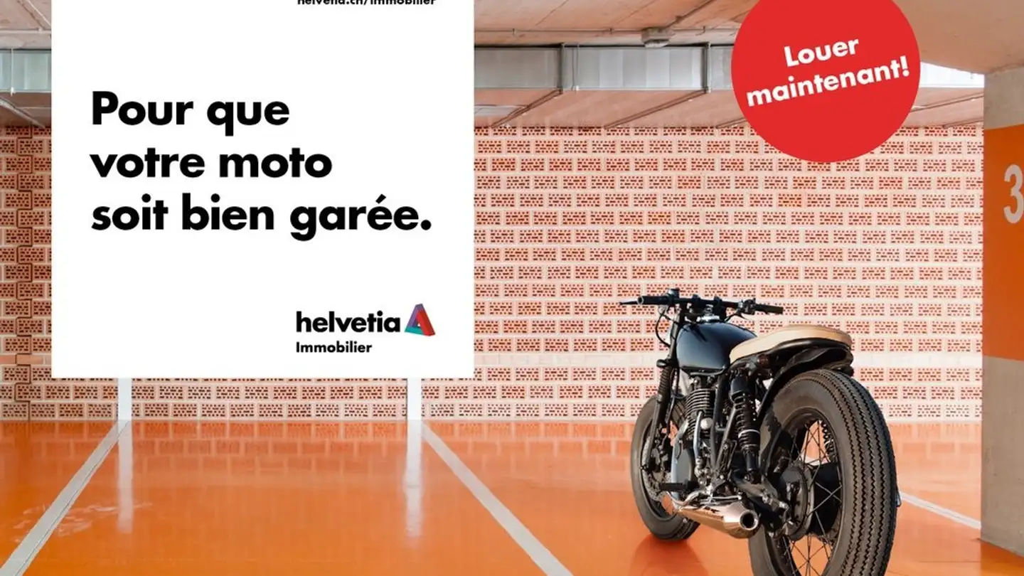 Indoor motorbike parking space for rent - 1400 Yverdon-les-Bains