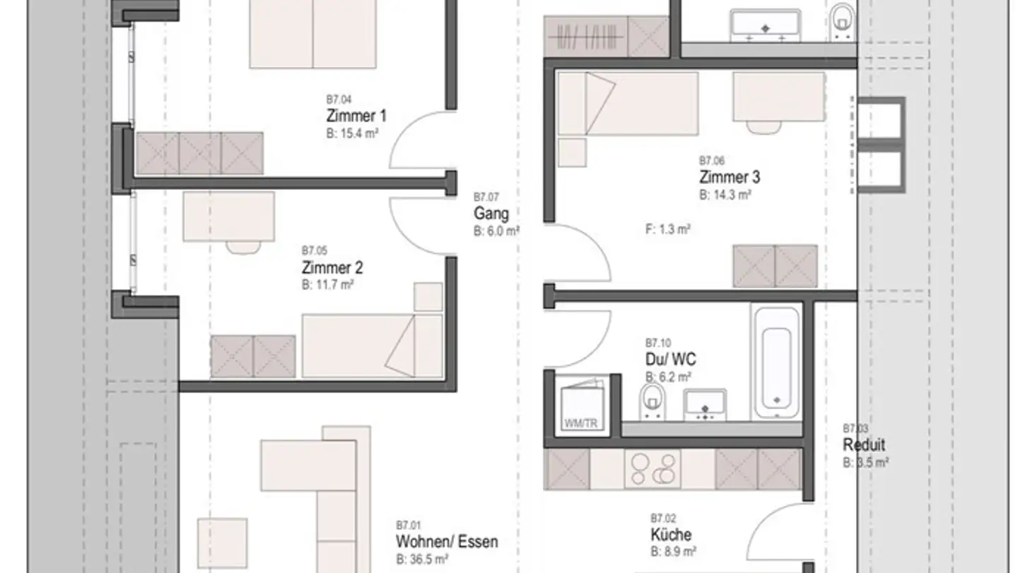 Appartamento in affitto - Vorstattstrasse 445, 4814 Bottenwil - Photo 2