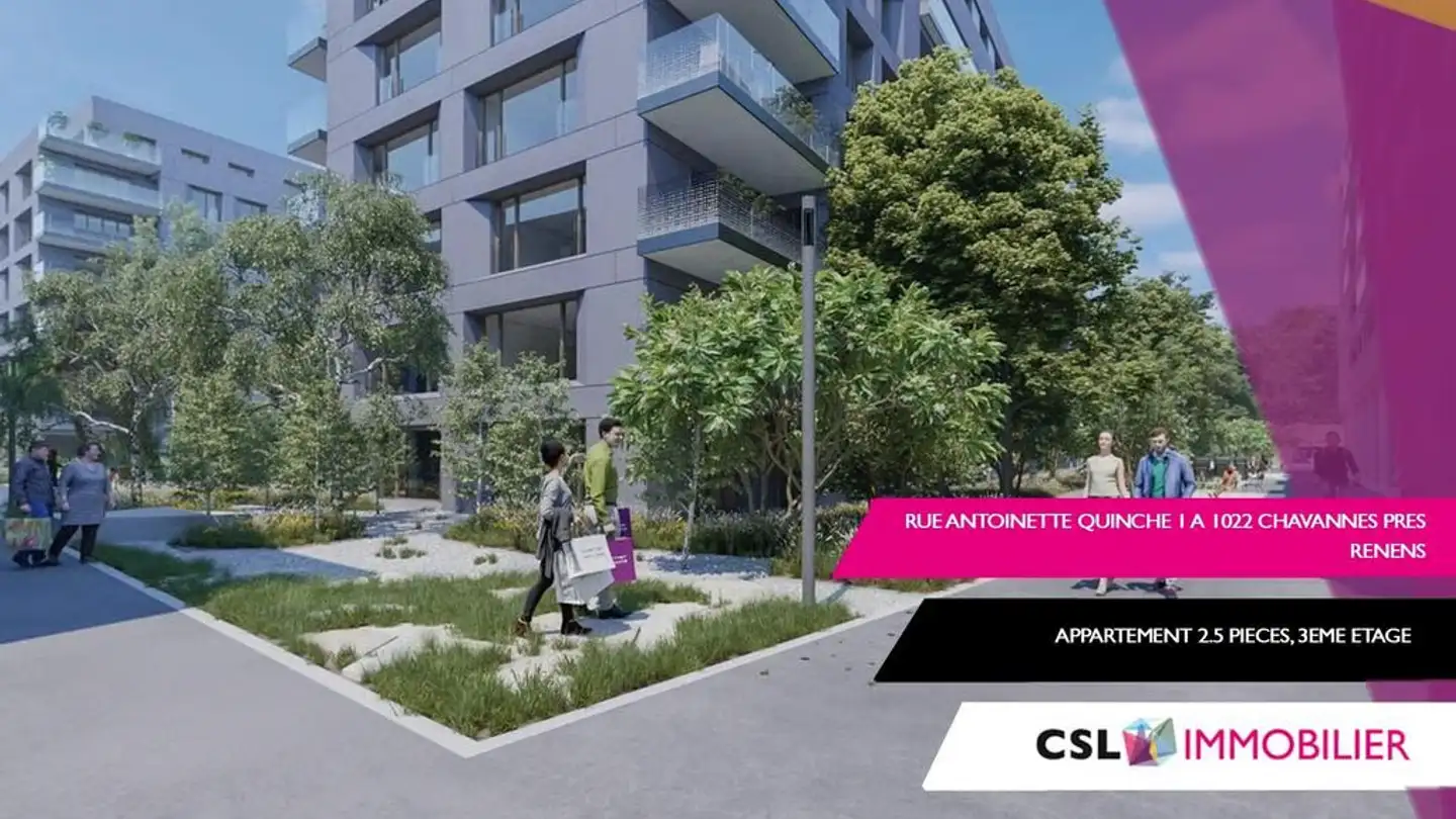 Wohnung mieten - Rue Antoinette Quinche 1, 1022 Chavannes-près-Renens