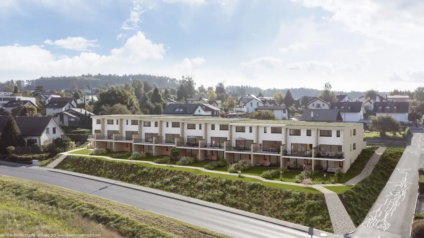 Casa a schiera in vendita - Route de la Motta 5, 1791 Courtaman - Photo 2