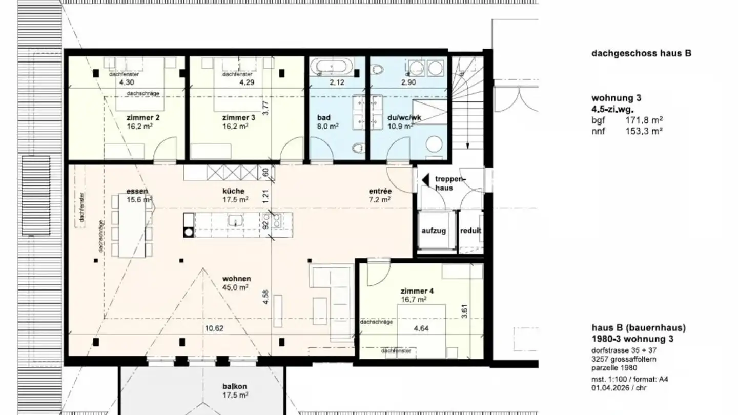 Attique à vendre - Dorfstrasse 37, 3257 Grossaffoltern - Photo 2