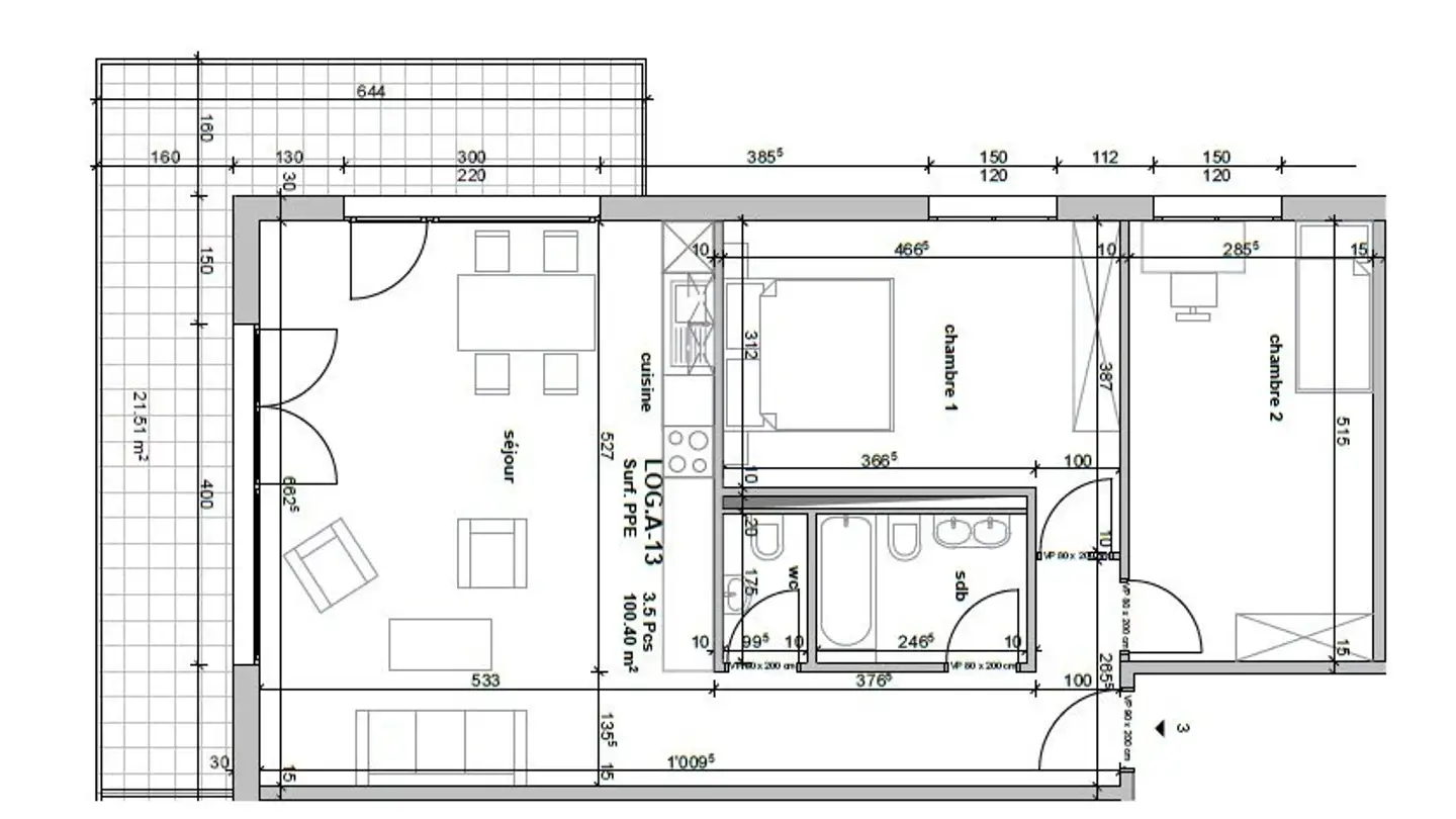 Apartment for rent - Chemin De La Rochena 7, 1667 Enney - Photo 2