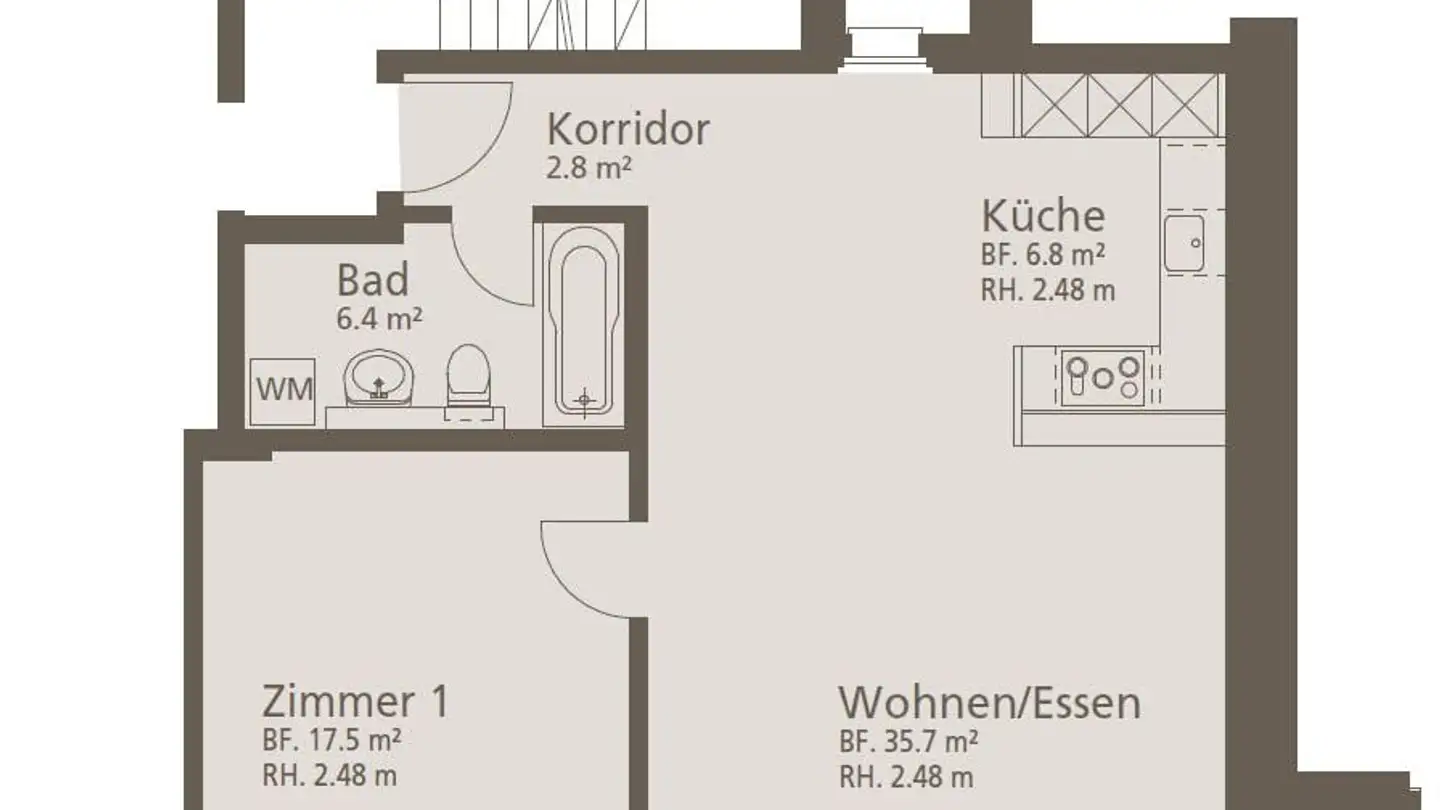 Wohnung mieten - Limmatstrasse 14, 5412 Vogelsang AG - Foto 4