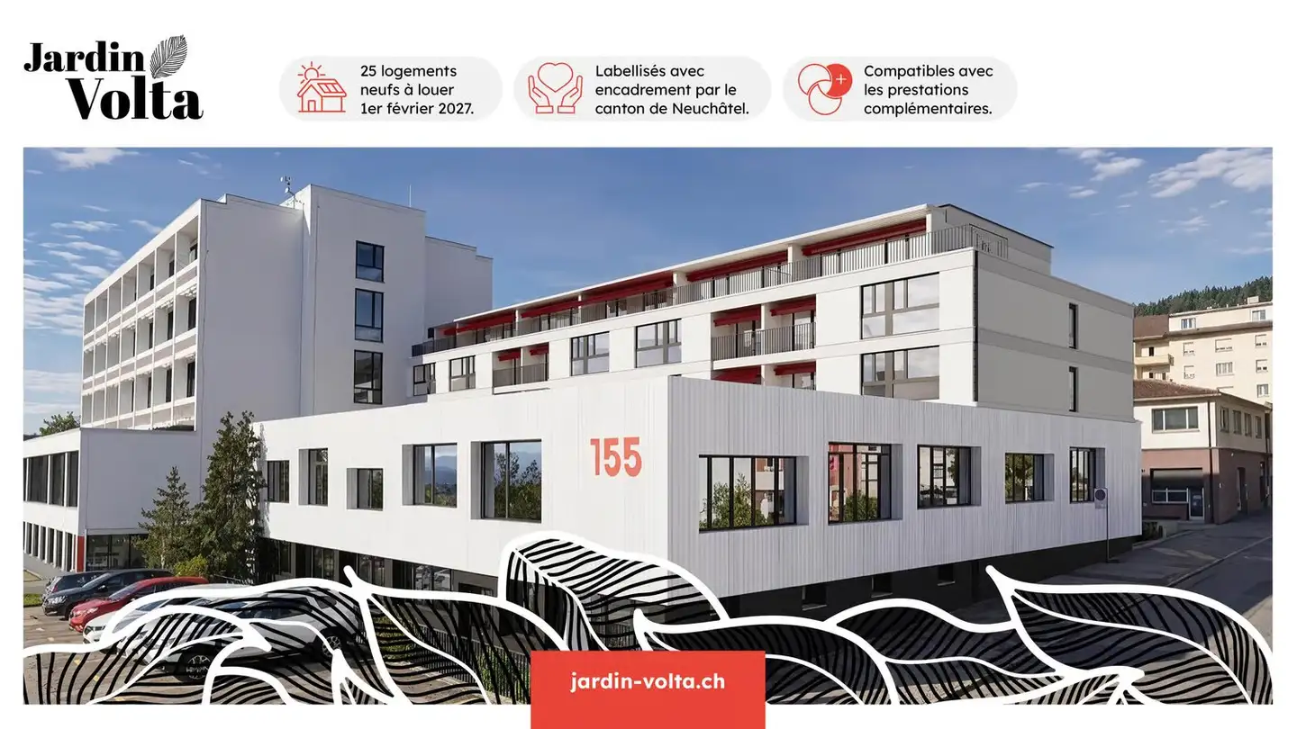 Appartamento in affitto - Rue Jardinière 155, 2300 La Chaux-de-Fonds