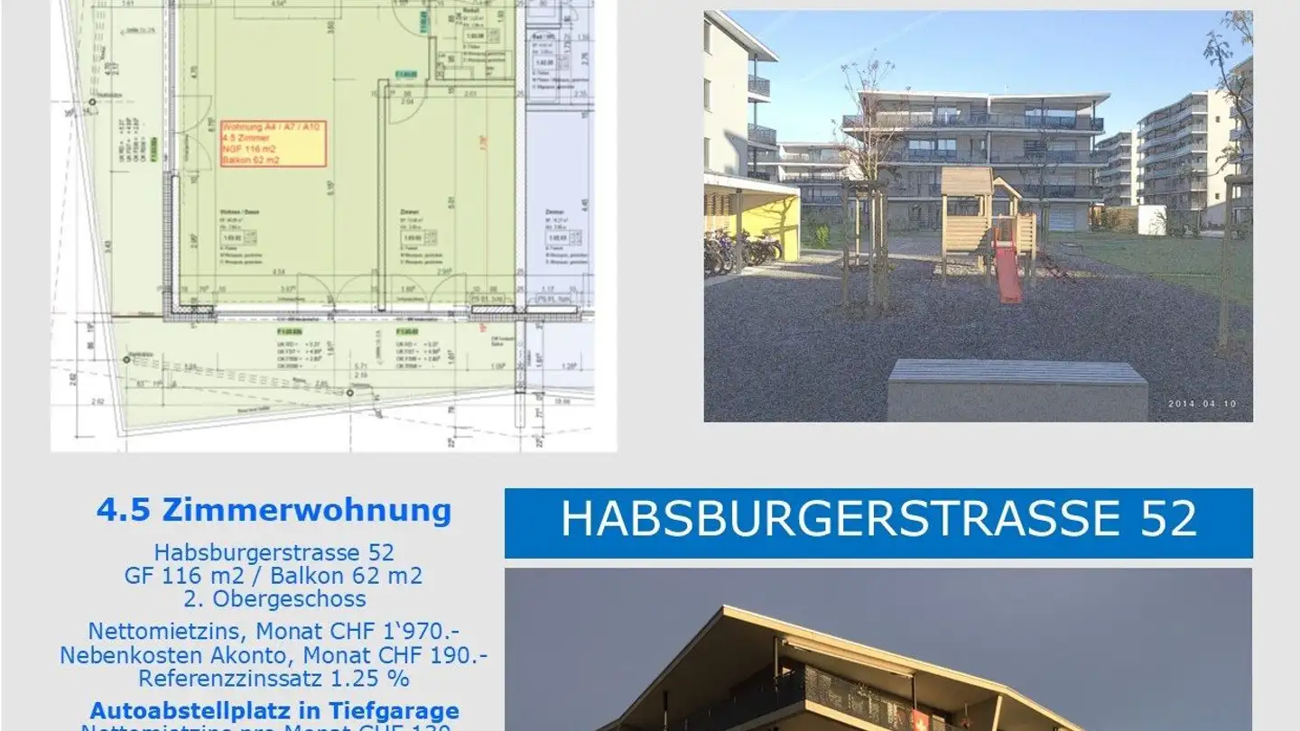 Appartement à louer - Habsburgerstrasse 52, 5200 Brugg AG